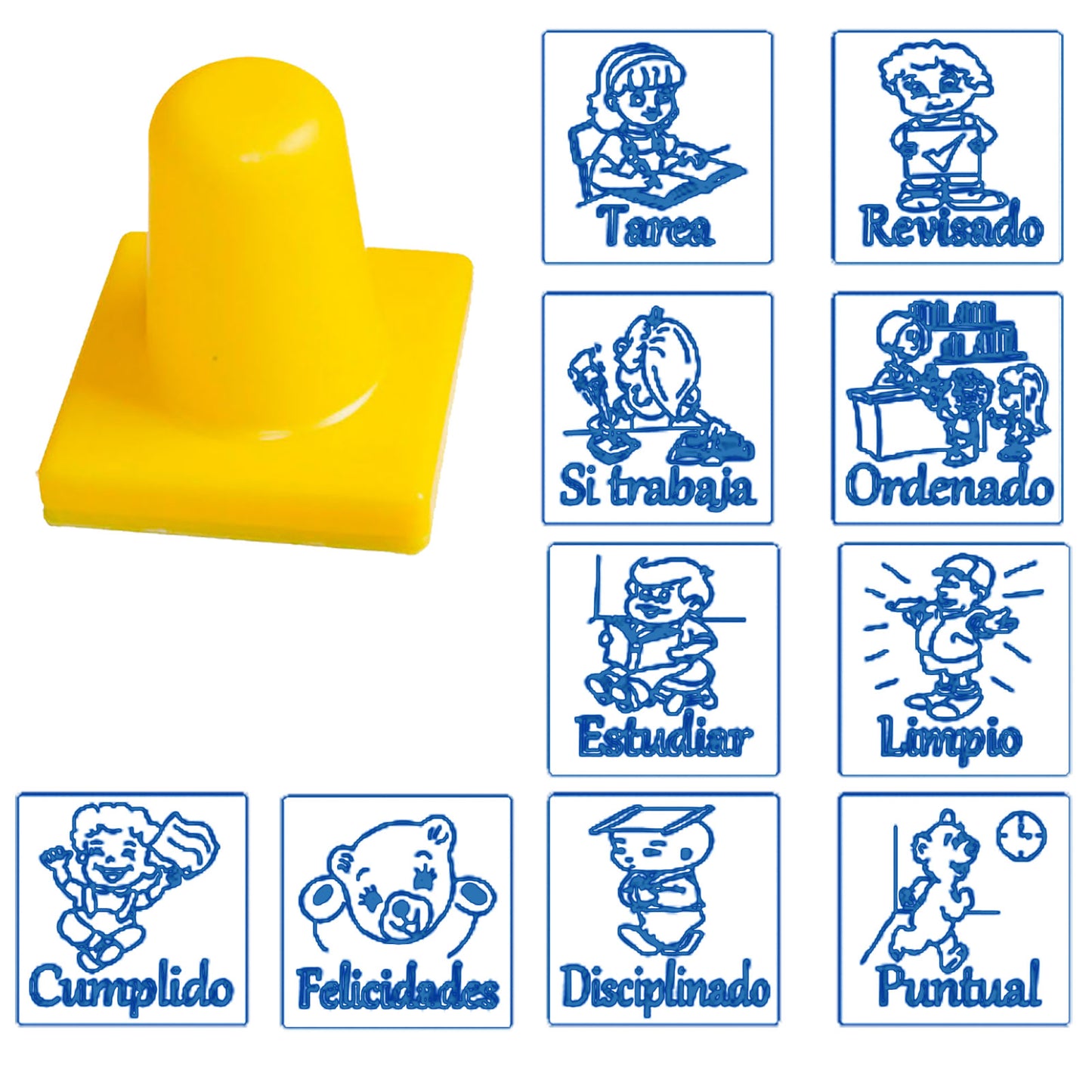 Sellos Motivacionales Con 10 Pzs