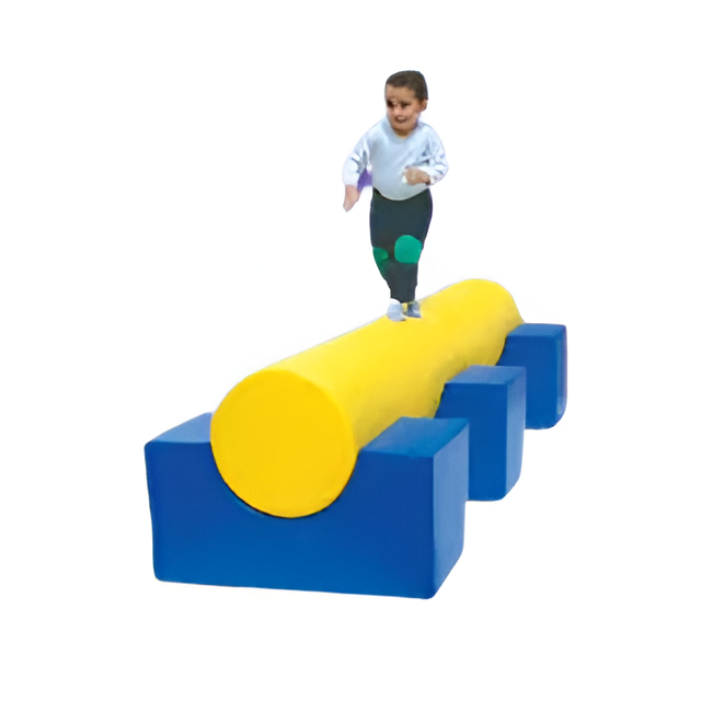 Viga de equilibrio con soportes
