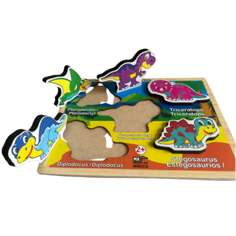 Rompecabezas Dinosaurios Pieza gruesa
