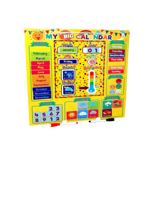 Pizarra Magnetica Mi Calendario Ingles