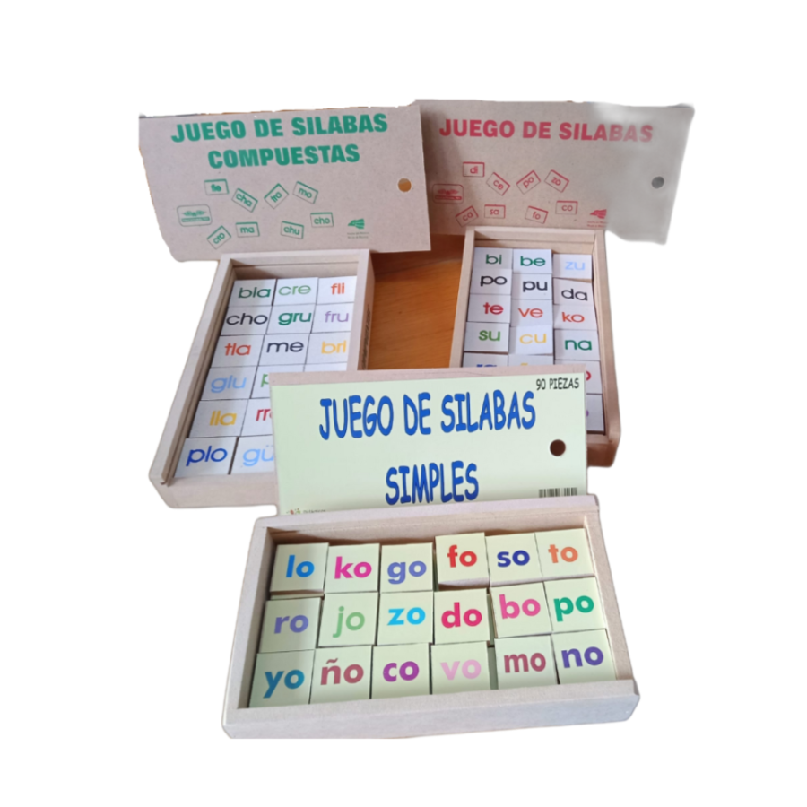 Juego sílabas simples y compuestas