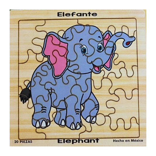 3 Rompecabezas Animales Bilingues