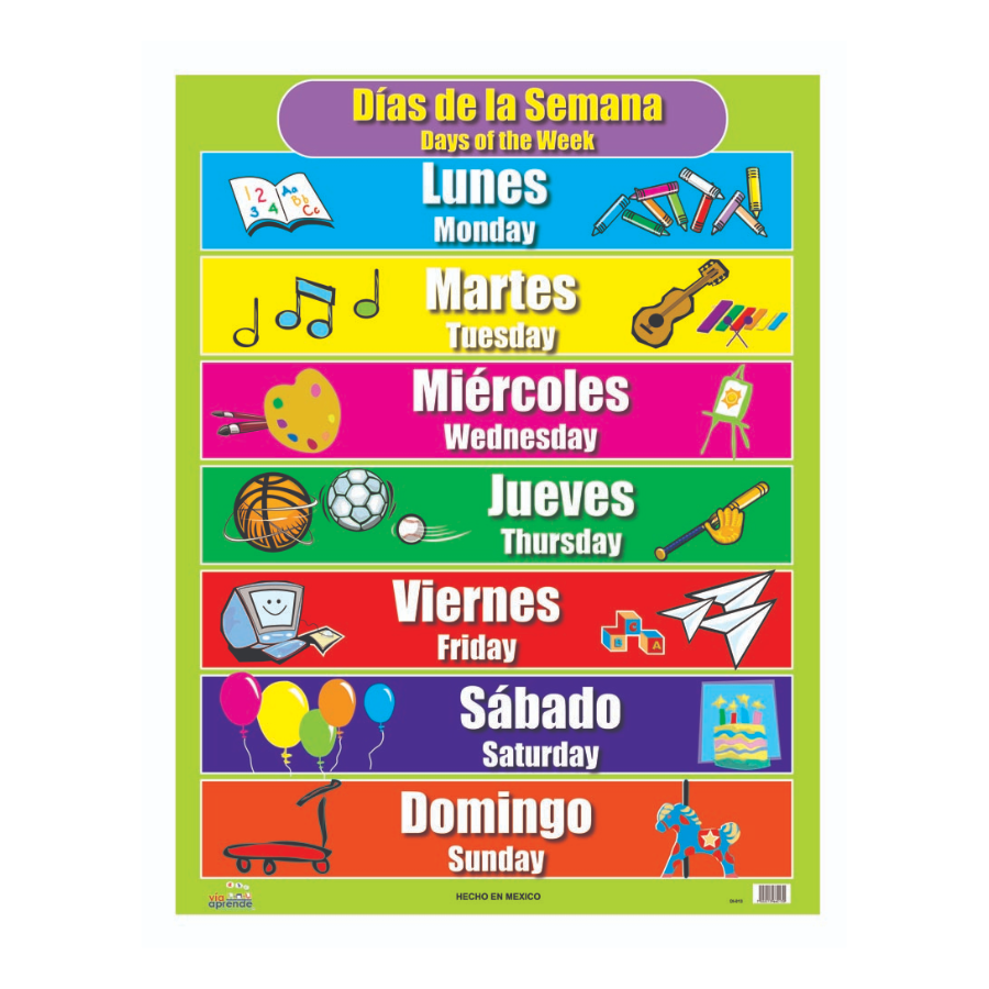 Lamina Dias De La Semana I