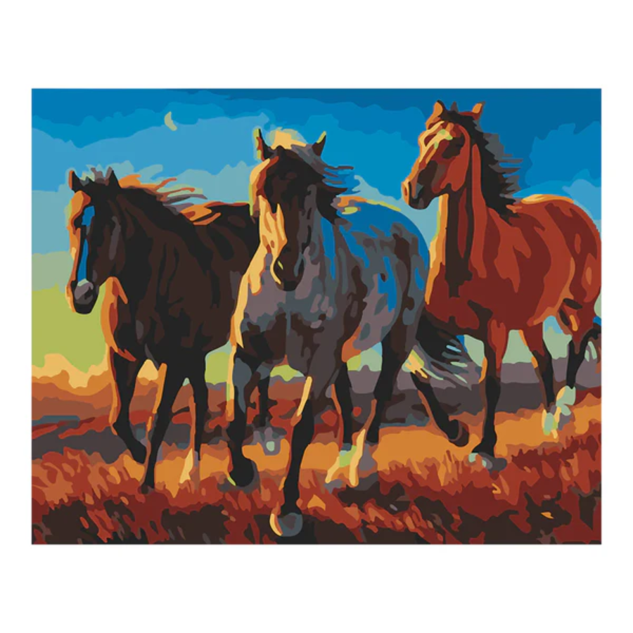 Pinta por numero Caballos