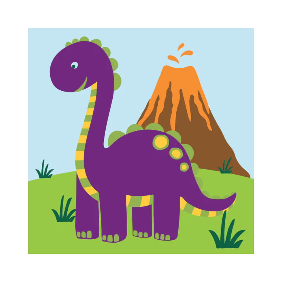 Pinta por numero Dinosaurio