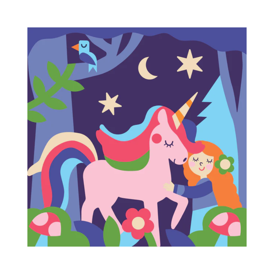 Pinta por numero Unicornio