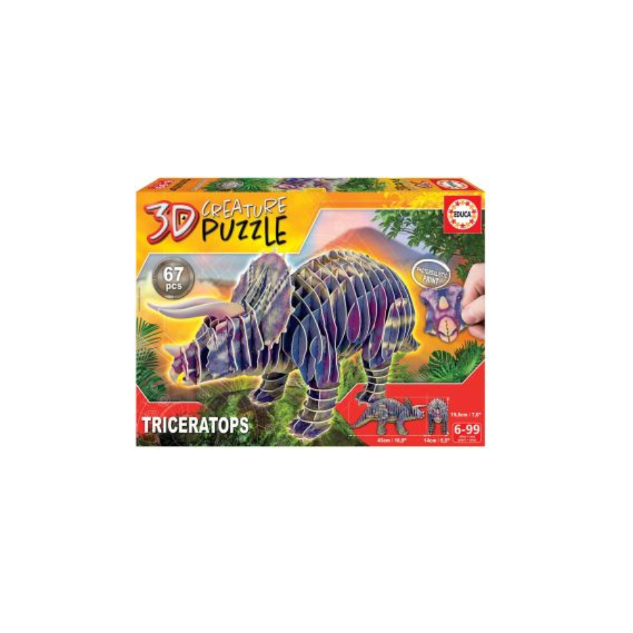 Rompecabezas 3D Triceratops