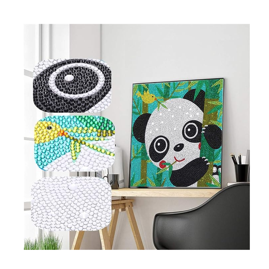 ARTE DIAMANTE OSO PANDA 40x40cm