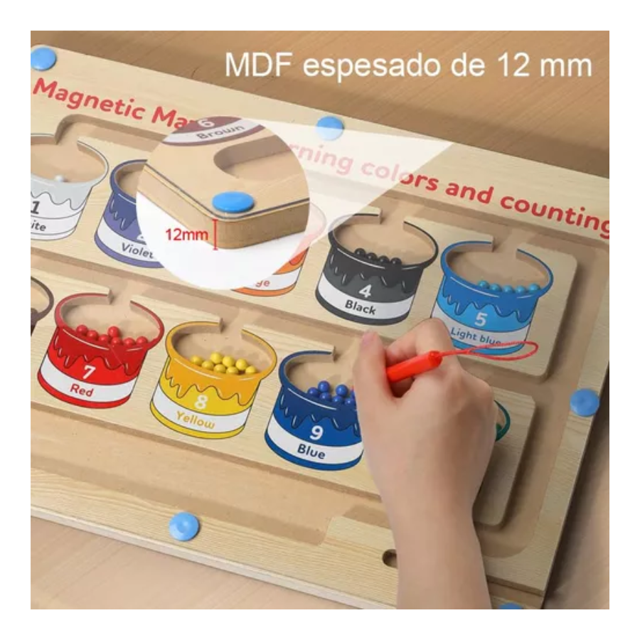 Tablero Magnético De Colores 30x22cm