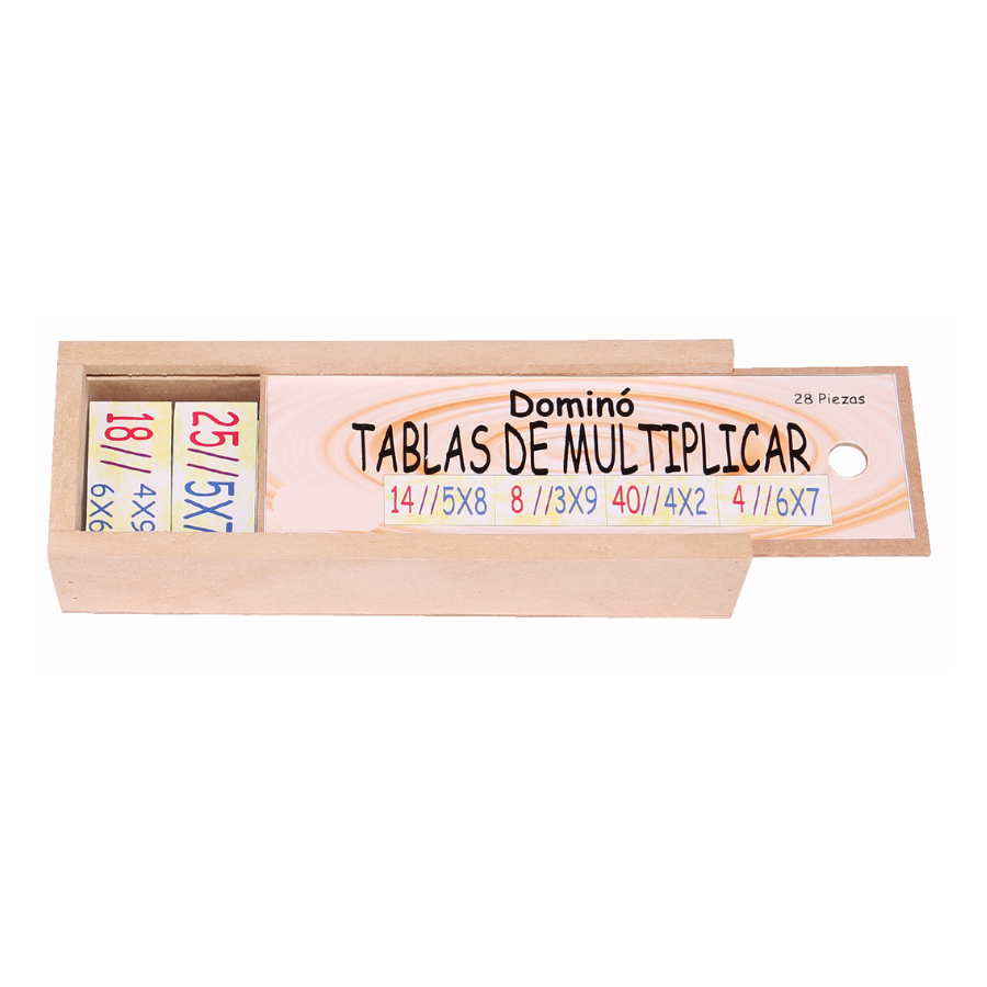 Dominó Multiplicación madera