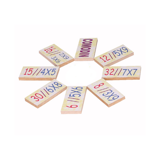 Dominó Multiplicación madera