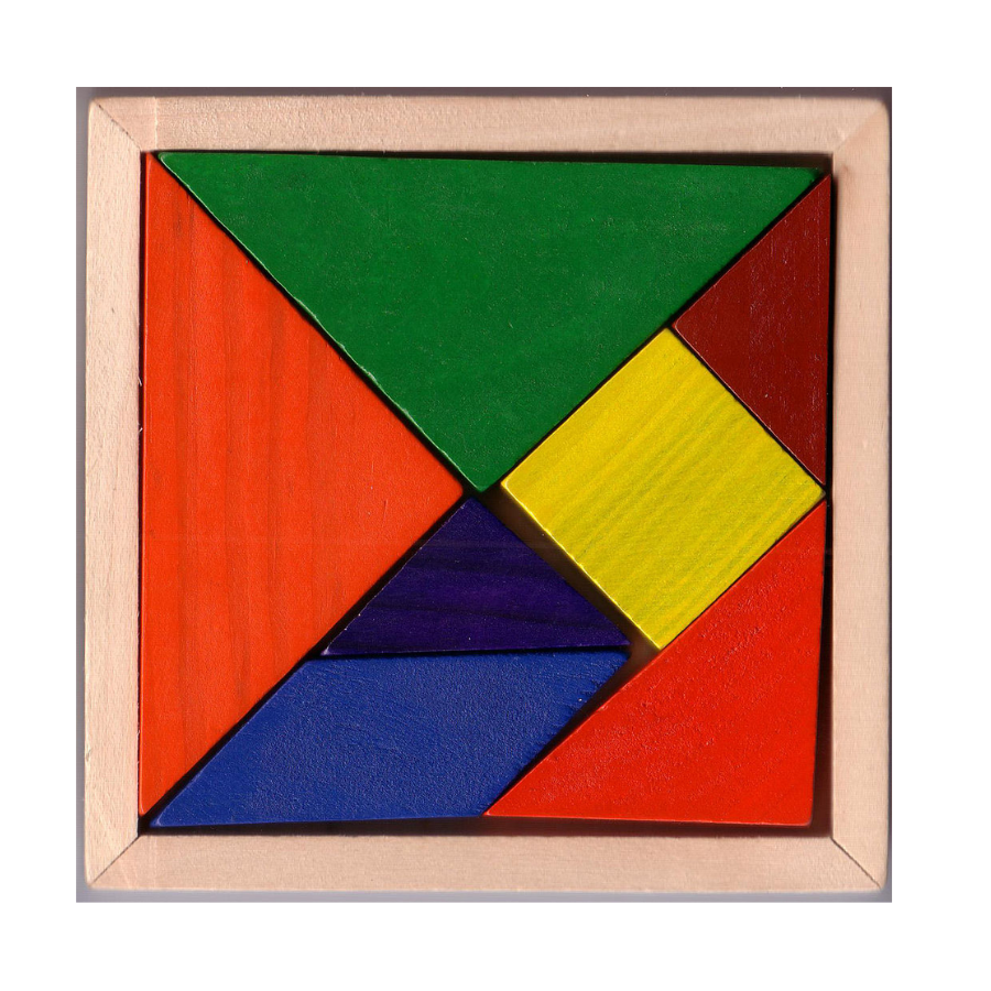 Tangram madera varios tamaños
