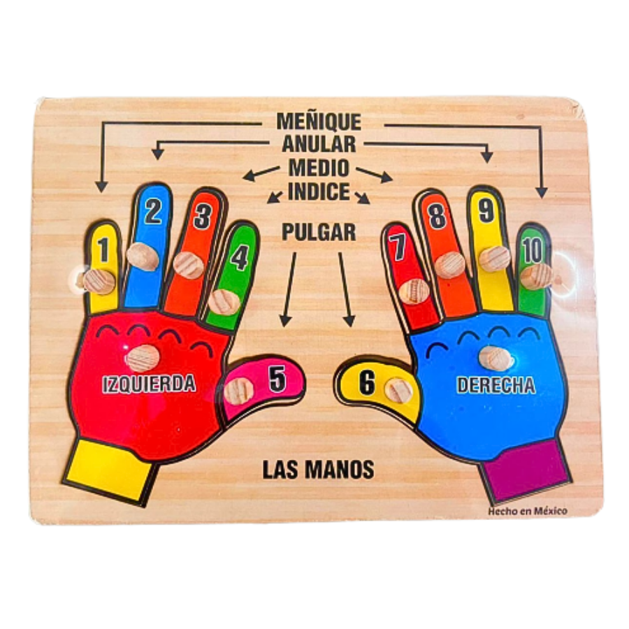 Rompecabezas Manos y Numeros