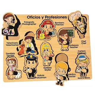 Rompecabezas Oficios y Profesiones Bilingue