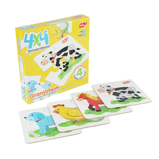 Rompecabezas Granja 4x4
