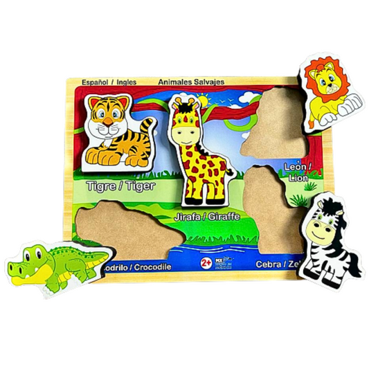 Rompecabezas Animales Salvajes pieza gruesa