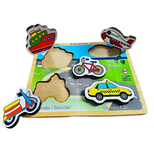 Rompecabezas Transportes Pieza gruesa