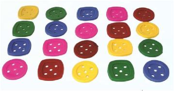 Botón: redondos y cuadrados