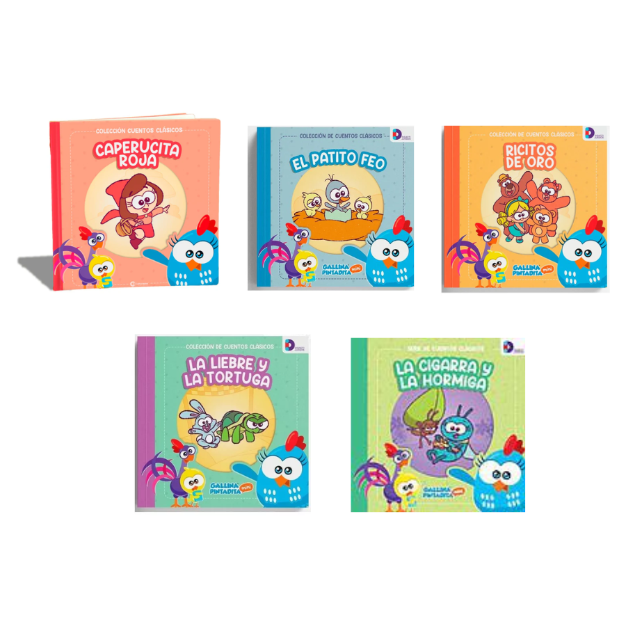 Colección 5 cuentos, gallina pintadita.