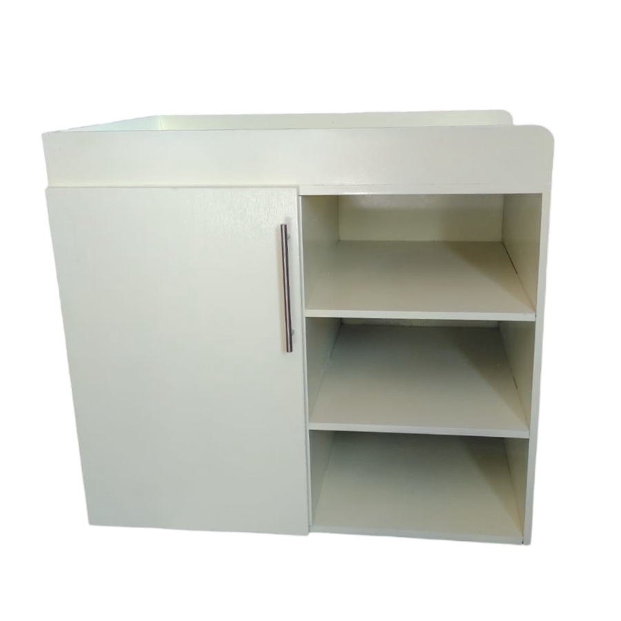 Cambiador o mostrador para filtro con puerta