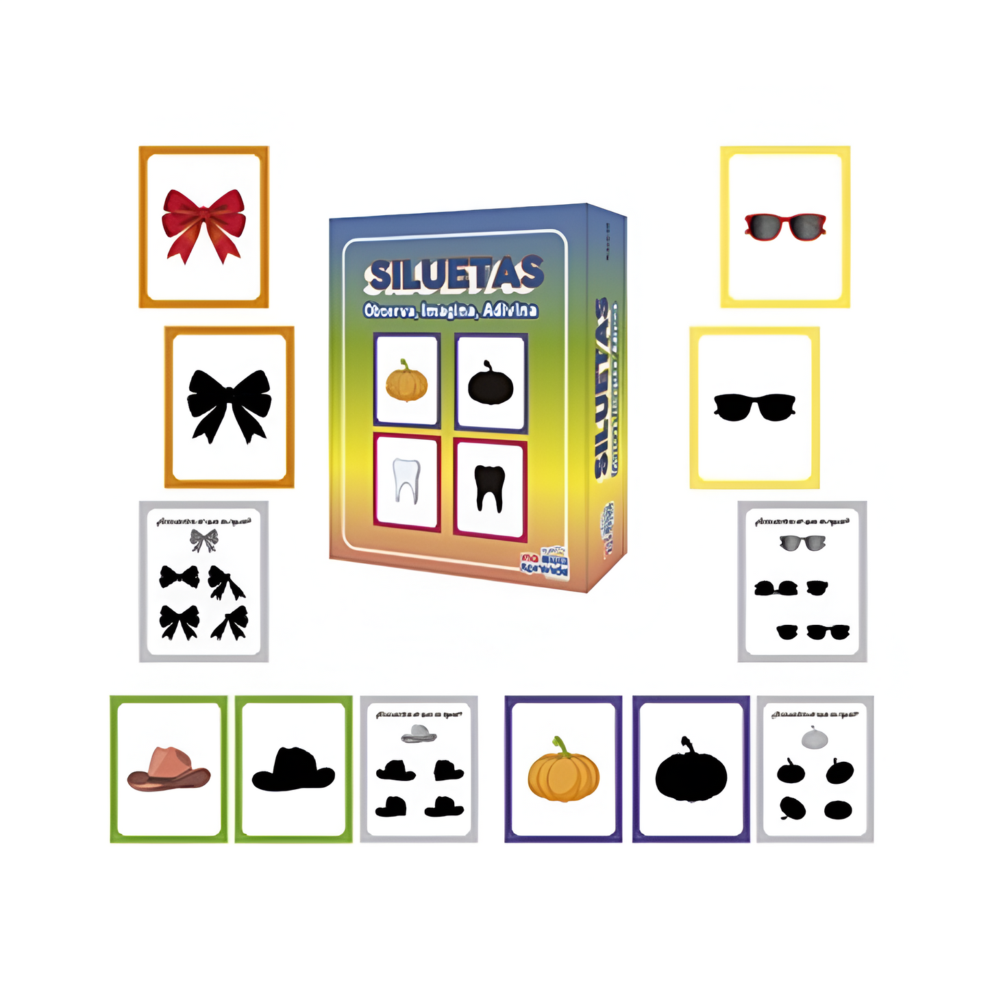 Tarjetas Discriminación Visual "Siluetas"