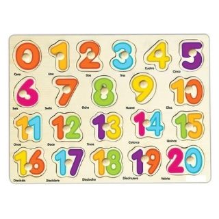 Rompecabezas de números con pin 0 - 20