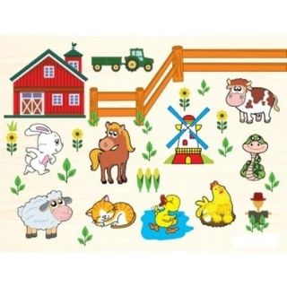 Rompecabezas de granja con pin