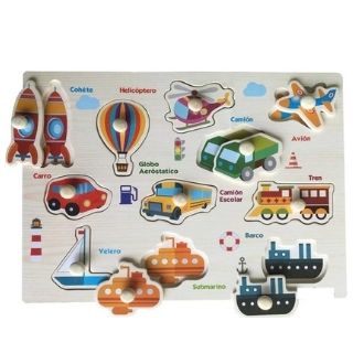 Rompecabezas de transportes con pin