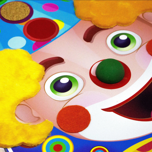 Payaso Silueta de Texturas