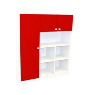 Librero organizador con puertas