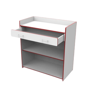 Cambiador o mostrador para filtro con cajón.