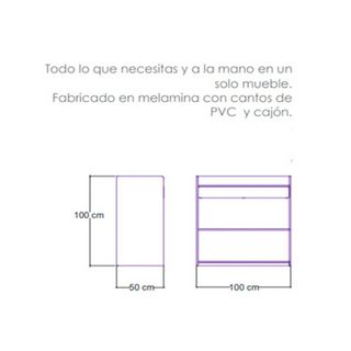 Cambiador o mostrador para filtro con cajón.