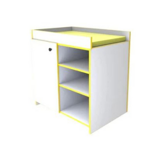 Cambiador o mostrador para filtro con puerta