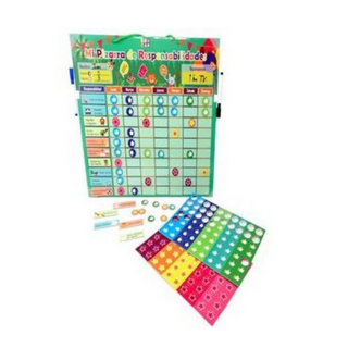 Pizarra Magnética De Responsabilidades Español.