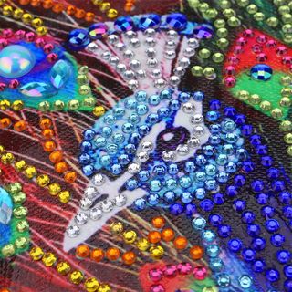Arte Diamante Pavo Real