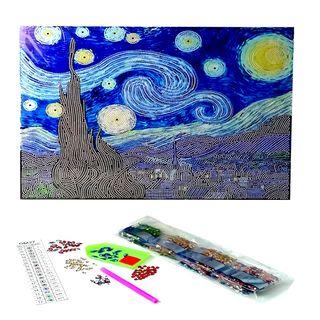 Arte Diamante Noche Estrellada
