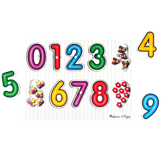 Rompecabezas de mira-dentro de los números Melissa & Doug