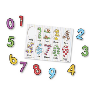 Rompecabezas de mira-dentro de los números Melissa & Doug
