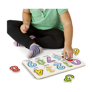Rompecabezas de mira-dentro de los números Melissa & Doug