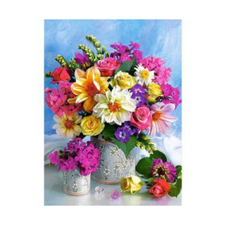Arte Diamante Flores De Colores
