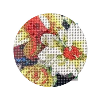 Arte Diamante Flores De Colores