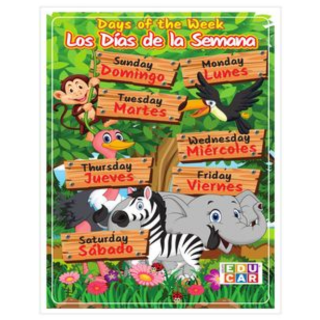 Lamina Meses Y Dias Esp/Ing