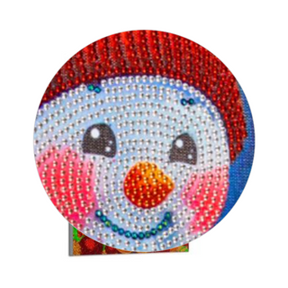 Arte Diamante Muñeco De Nieve