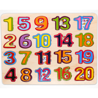 Rompecabezas Números del al 20 con base impresa – Tic Tac Toy