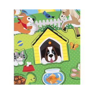 Rompecabezas con pin de mascotas Melissa & Doug