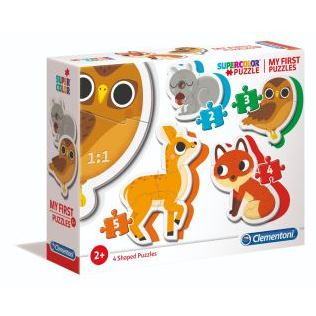 Rompecabezas Animales Del Bosque 4 en 1