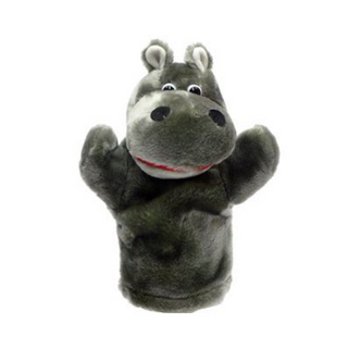Títere Plush Pups Chico Hipopótamo