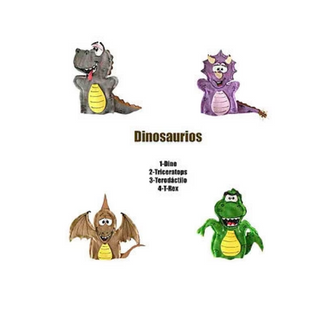 Guiñoles (Títere) Dinosaurios ( Guante y Dedo)