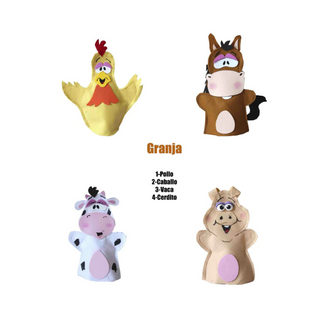 Guiñoles (Títeres) La Granja (Guante y Dedo)