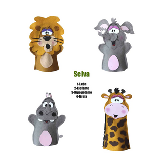 Guiñoles (Títeres) La Selva ( Guante y Dedo )